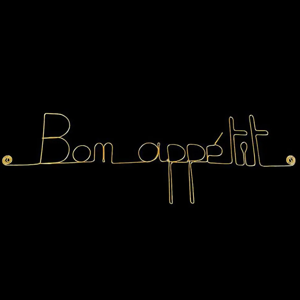 Bon appétit - Sculpture fil de fer 40-50 cm - Bijoux de mur