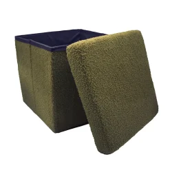 Boîte de rangement carrée avec couvercle vert Box & Beyond