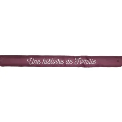 Boudin de porte 80 cm EN FAMILLE Rouge Bordeaux Histoire de famille