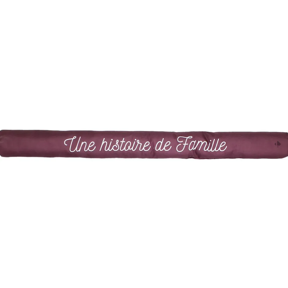 Boudin de porte 80 cm EN FAMILLE Rouge Bordeaux Histoire de famille