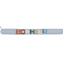 Boudin de porte en polyester avec message collection COLOR bleu