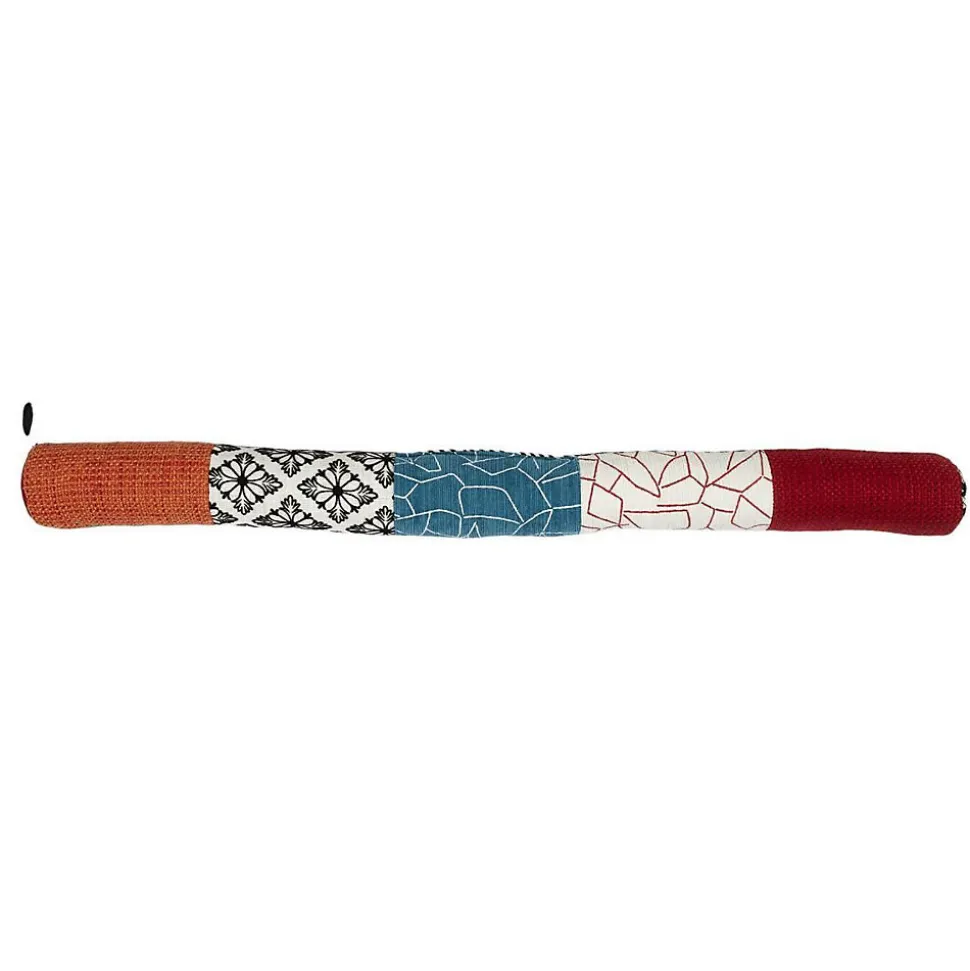 Boudin de Porte Patchwork Multicolore 80x7 cm, Empêche Courants d'Air et Économise l'Énergie - FIORA