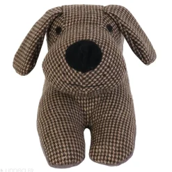 Boudin de porte WOOF petit chien marron motif petits carreaux