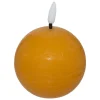 Bougie boule à led Molia D12cm jaune - Atmosphera