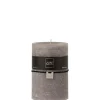 Bougie cylindrique gris foncé L10xl10xH15cm