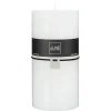 Bougie cylindrique 140H blanc 10x10x20 cm