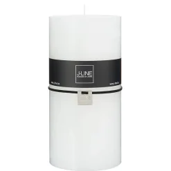 Bougie cylindrique 140H blanc 10x10x20 cm
