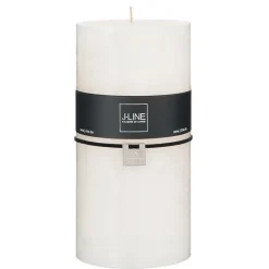 Bougie cylindrique 140H blanc 10x10x20 cm