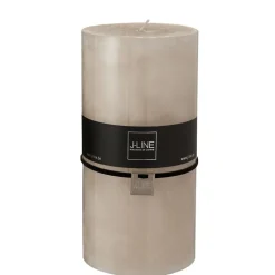Bougie cylindrique 140H crème 10x10x20 cm