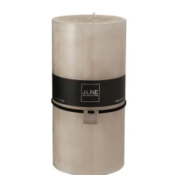 Bougie cylindrique 140H crème 10x10x20 cm