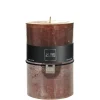 Bougie cylindrique 120H marron 10x10x15 cm