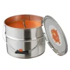 Bougie extérieure dans pot de peinture orange 135H