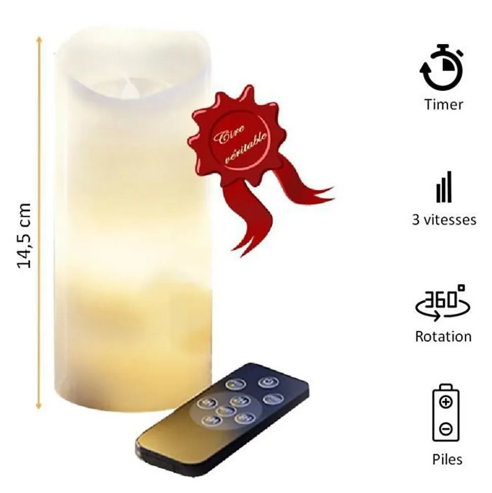 Bougie FISHTEC LED ciel étoilé