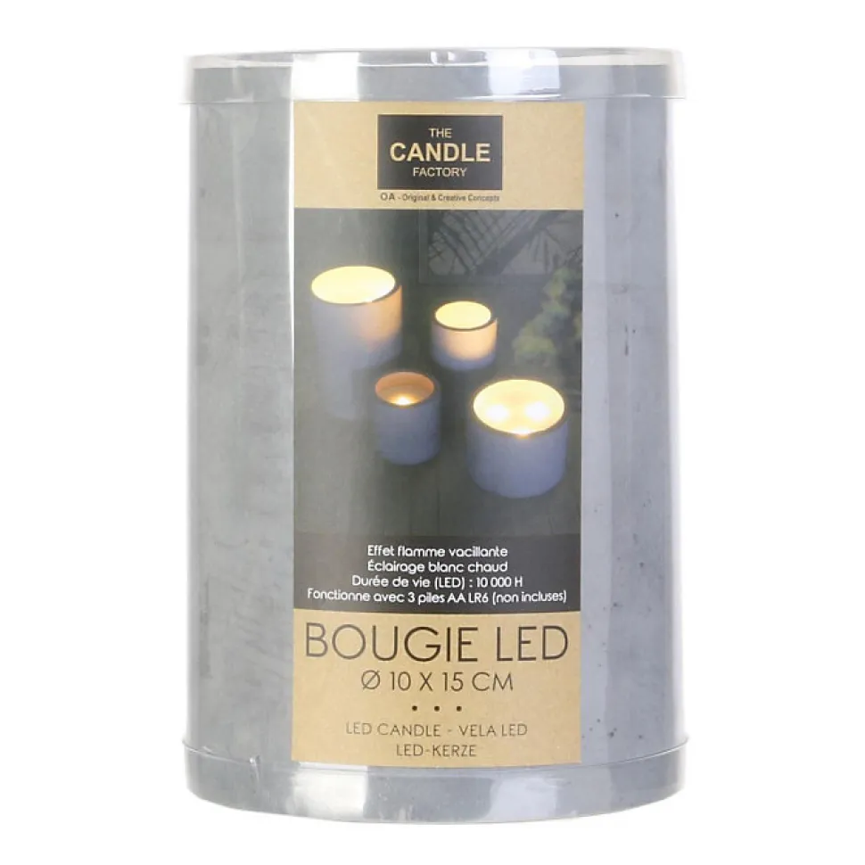 Bougie LED design ciment Factory