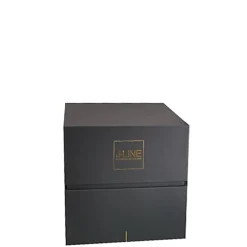 Bougie parfumée dans pot en verre marron 15.5x15.5x20 cm