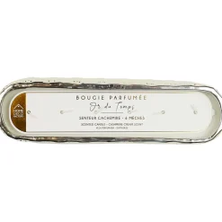 Bougie parfumée en céramique or du temps 6 mèches