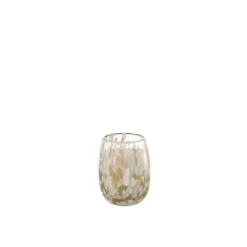 Bougie parfumée 90H dans pot en verre multicouleur 10x10x13.75 cm