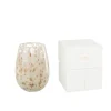 Bougie parfumée 120H dans pot en verre multicouleur 15x15x22.5 cm