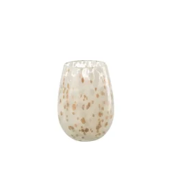 Bougie parfumée 120H dans pot en verre multicouleur 15x15x22.5 cm