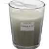 Bougie parfumée vase 16 cm Harmony Gris senteur Ambre