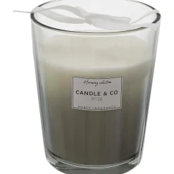 Bougie parfumée vase 16 cm Harmony Gris senteur Ambre