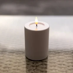 Bougie pilier LED Luca pour extérieur 7,5 x 10 cm