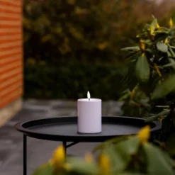 Bougie pilier LED Luca pour extérieur 7,5 x 10 cm