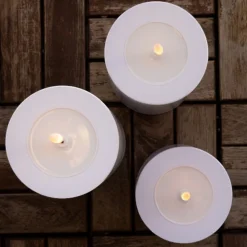 Bougie pilier LED Luca pour extérieur 10 x 15 cm