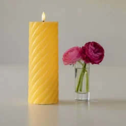 Bougie pilier LED Vega 7,5 x 20 cm