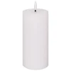 Bougie ronde LED Molia 7x18cm blanc - Atmosphera