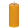 Bougie ronde LED Molia 7x18cm jaune - Atmosphera