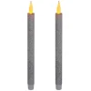 Bougies bâton led colorama de noël lot de 2 - feeric lights & christmas