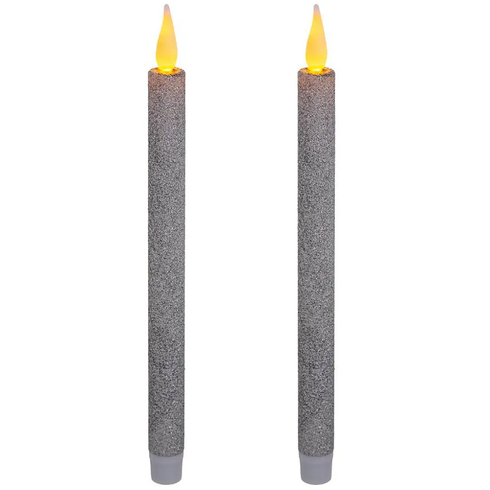 Bougies bâton led colorama de noël lot de 2 - feeric lights & christmas