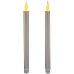 Bougies bâton led colorama de noël lot de 2 - feeric lights & christmas