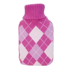 Bouillotte - 2 Litres - Housse tricotée - Motif Jacquart - GH025 St Helens Home and Garden