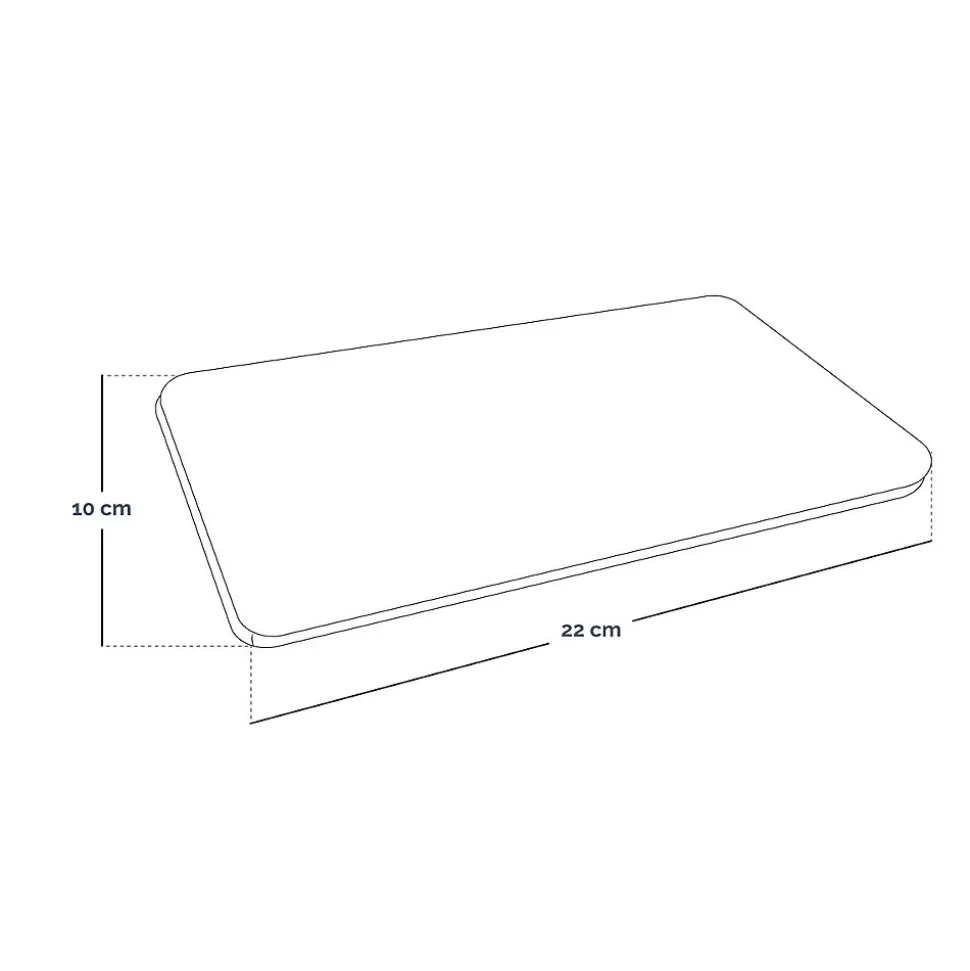 Bouillotte chauffante ou refroidissante 10 x 22 cm déhoussable pour toutes parties du corps - Noir - Vivezen