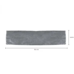 Bouillotte longue chauffante - 12 x 80 cm - Bleu - Vivezen