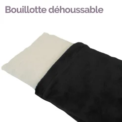 Bouillotte longue chauffante - 12 x 80 cm - Bleu - Vivezen