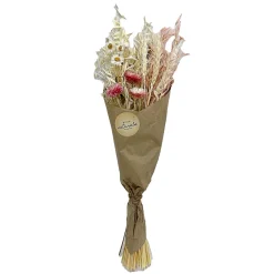 Bouquet de fleur séchée H.55 cm pinkie