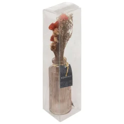 Bouquet de fleurs séchées en vase Wonder - Rose clair- Atmosphera