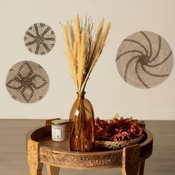 Bouquet fleurs séchées - boîte kraft H60 cm - Beige- Atmosphera