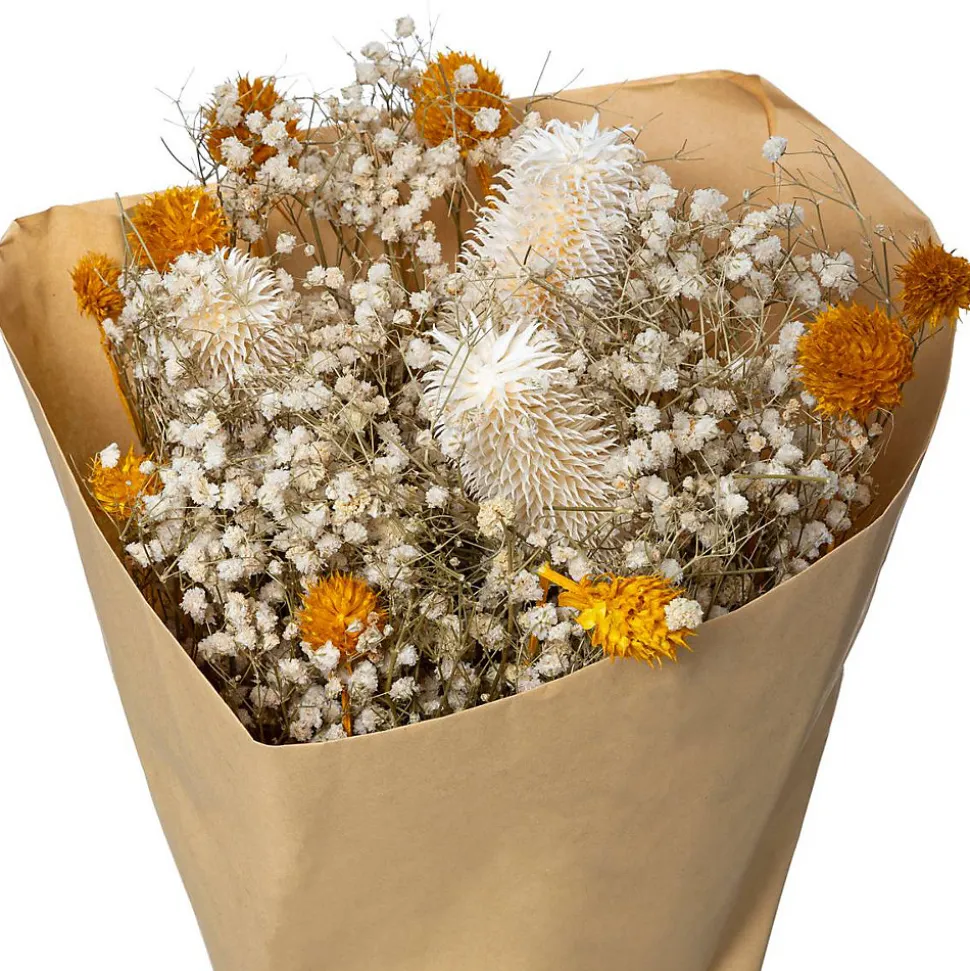 Bouquet fleurs séchées Folk H50 cm - Rose- Atmosphera