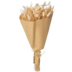 Bouquet fleurs séchées Folk H50 cm - Beige- Atmosphera