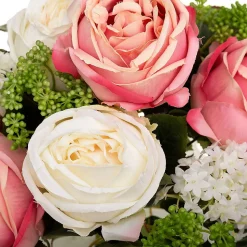 Bouquet rond artificiel - H35 cm - Atmosphera