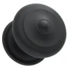 Bouton Boule de porte d'entrée rustique noir mat