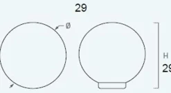 Bouton de meuble boule abs diamètre 29 mm bleu bébé brillant lot de 50 piéces