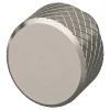 Bouton de meuble arrondi GoodHome Irus noir Ø2.5cm x l.2.5cm x h. 2.6cm x p.2.6cm