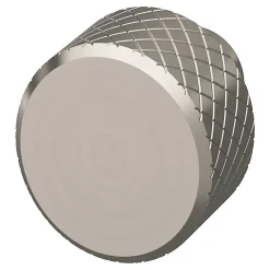 Bouton de meuble arrondi GoodHome Irus noir Ø2.5cm x l.2.5cm x h. 2.6cm x p.2.6cm