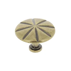 Bouton de meuble arrondi Azereg gris Ø3.1cm x l.3.1cm x h. 3.1cm x p.2.2cm