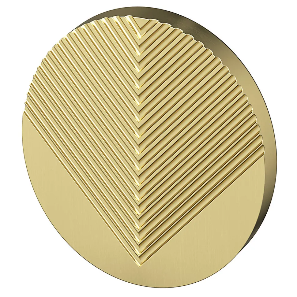 Bouton de meuble arrondi Garlan or ⌀.34mm x L.34mm